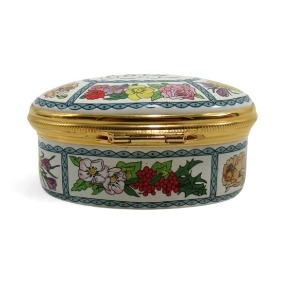 1983 A Year To Remember HALCYON DAYS Enamel Trinket Box and Presentation Case - Picture 3 of 11